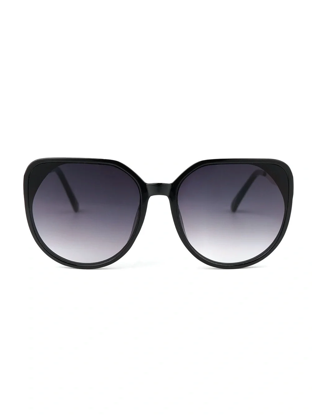 Chic Round Sunglasses with Metal Accents